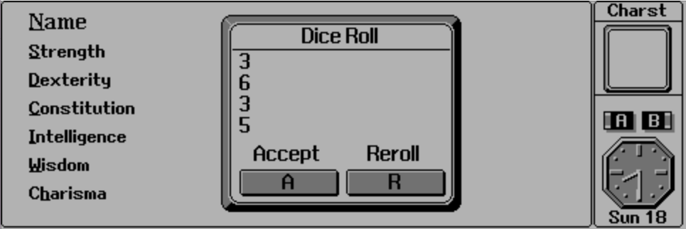 DND Char Sheet App - Dice Roll