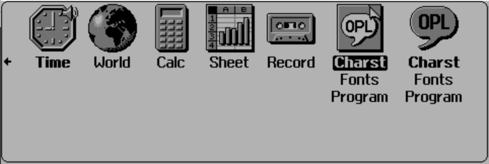 OPL on System App of Psion 3a